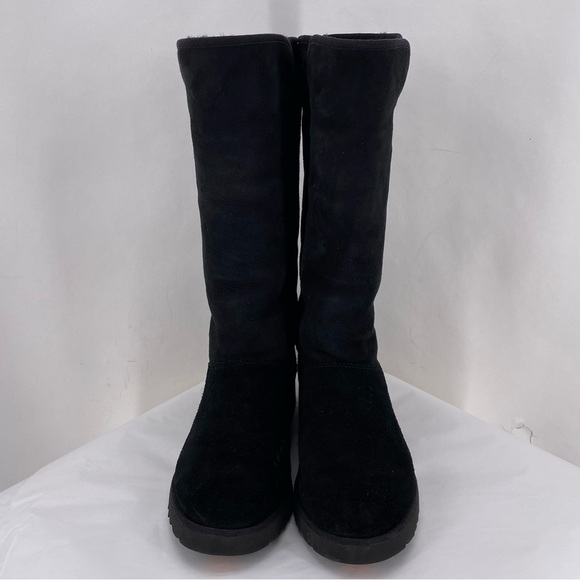 Ugg tall black wedge boots - Picture 3 of 9